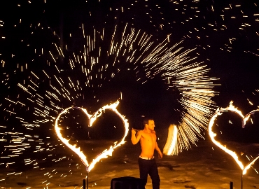 Feuershow Dresden